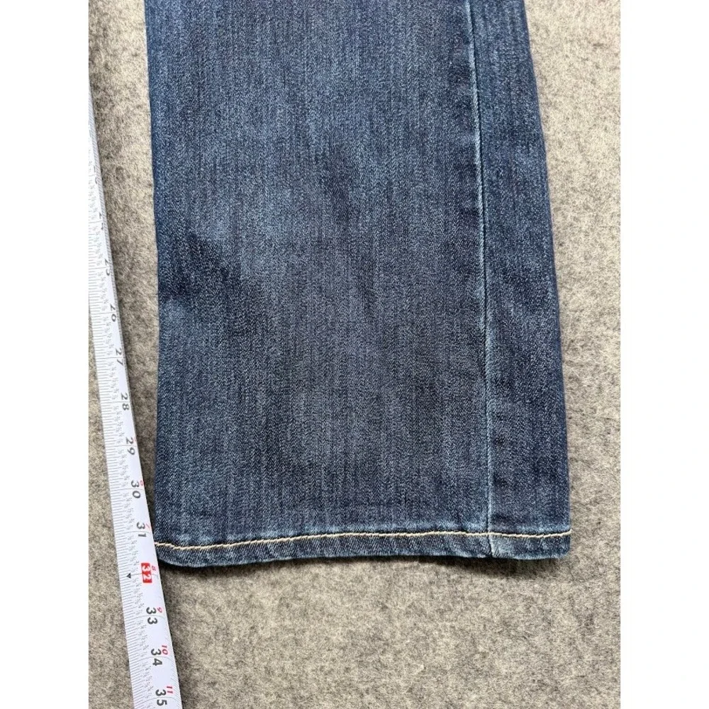 Kouture by Kimora Women Dark Wash Bootcut Jeans Y2K Low Rise Size S Embroidered‎
